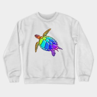Rainbow Turtle Crewneck Sweatshirt